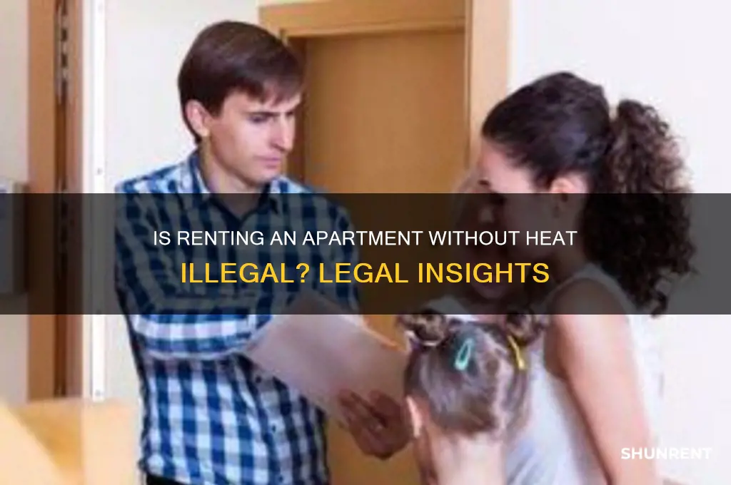 is it illegal to rent apt without heat source