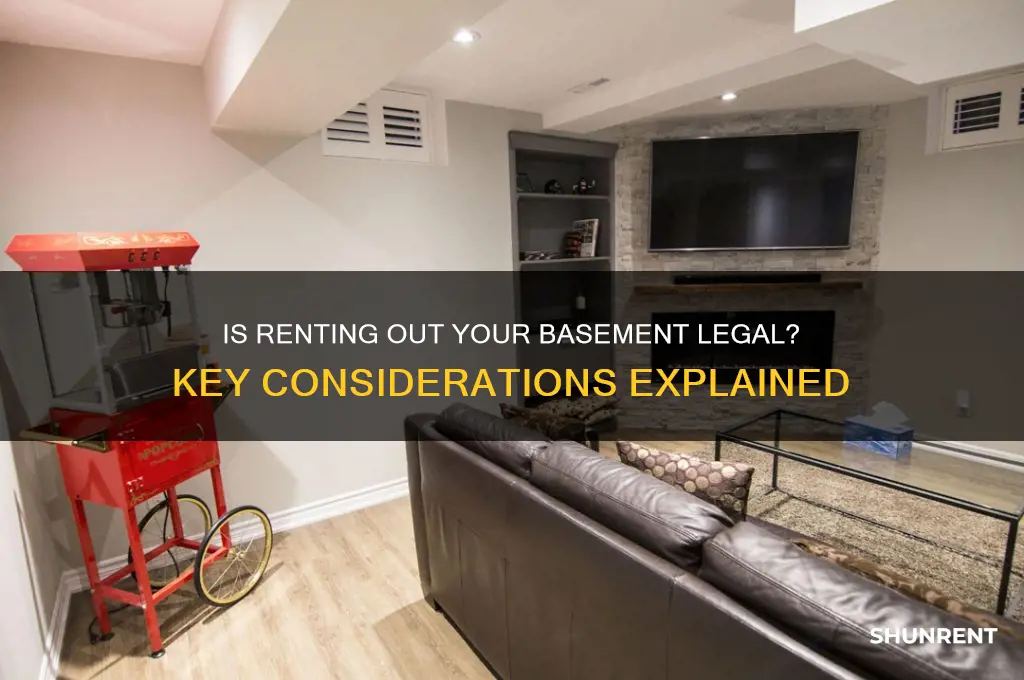 is it illegal to rent out a basement