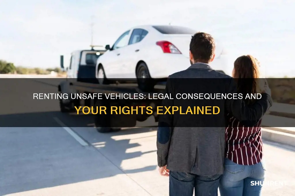 is it illegal to rent out unsafe vehicles
