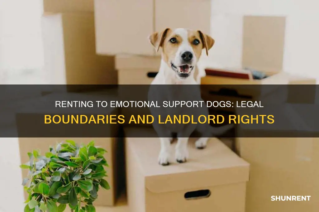 is it illegal to rent to emotional support dog