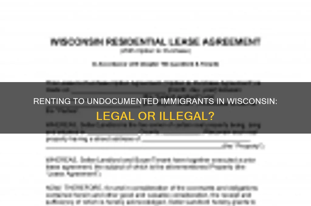 is it illegal to rent to illegal immigrants in wisconsin