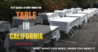 Is Renting Under the Table in California Illegal? What You Need to Know