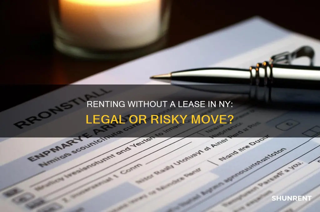 is it illegal to rent without a lease in ny