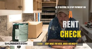 Stopping Payment on a Rent Check: Legal or Illegal?