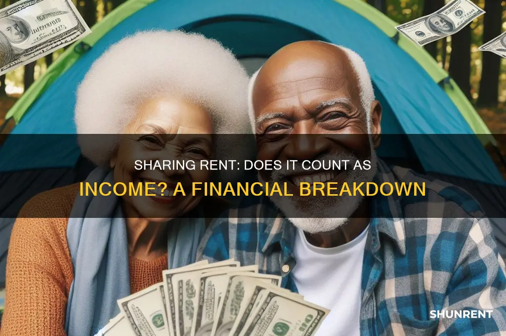 is it income if i share rent with someone
