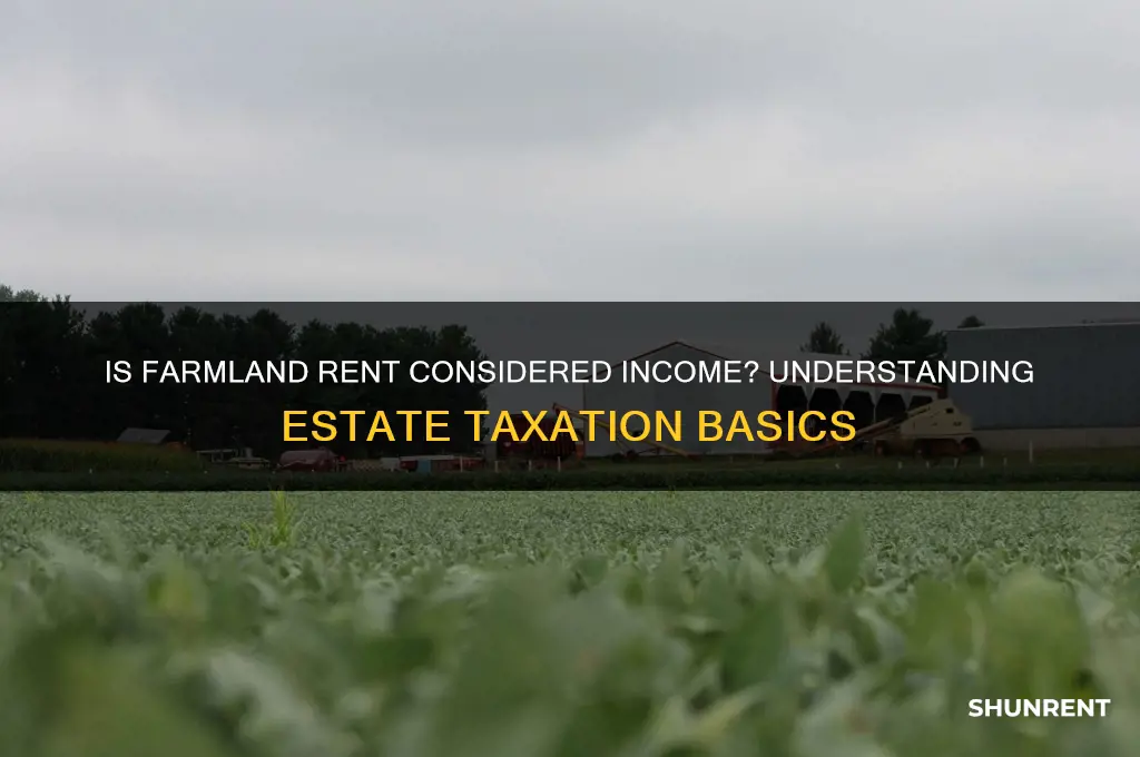 is it income when rent from estate farm land