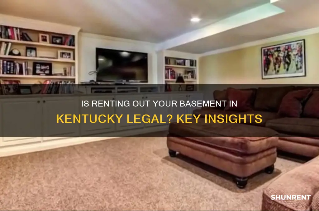 is it legal make rent basement kentucky