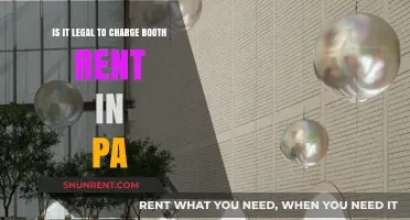 Is Charging Booth Rent Legal in Pennsylvania? Understanding PA Laws