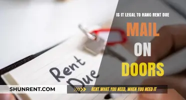 Is Hanging Rent Due Notices on Doors Legally Permissible?