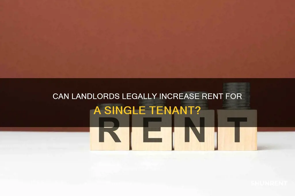 is it legal to raise rent on one tenant