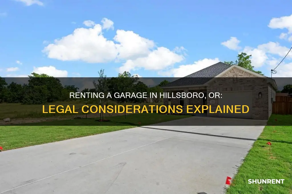 is it legal to rent a garage in hillsboro or