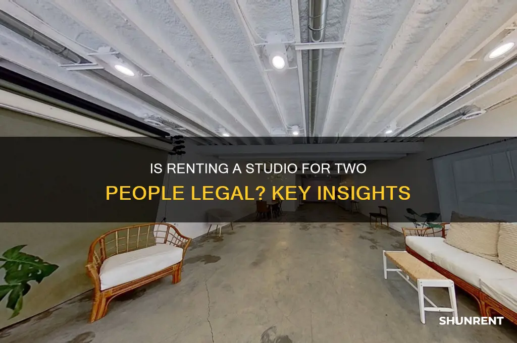 is it legal to rent a studio for 2 peopel