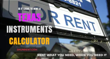Renting Texas Instruments Calculators: Legal Considerations and Guidelines