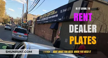 Renting Dealer Plates: Legal or Illegal? Understanding the Rules