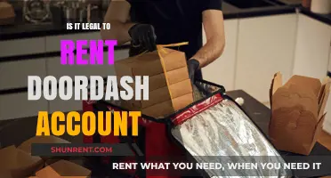 Is Renting a DoorDash Account Legal? What You Need to Know