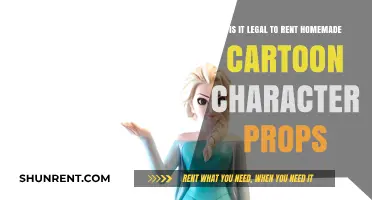 Renting Homemade Cartoon Character Props: Legal Considerations Explained