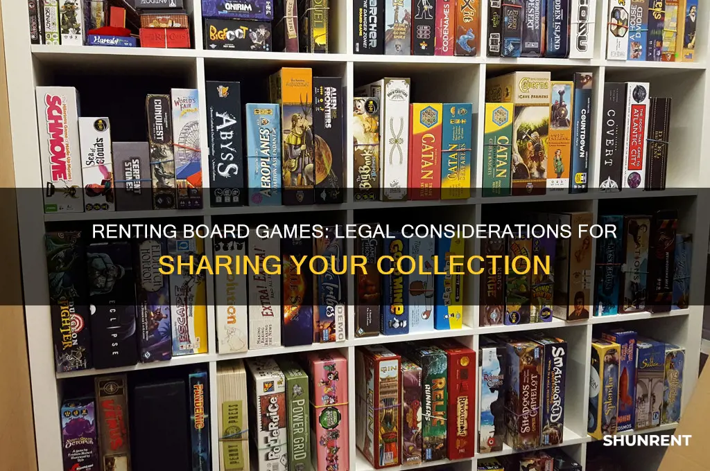 is it legal to rent out board games