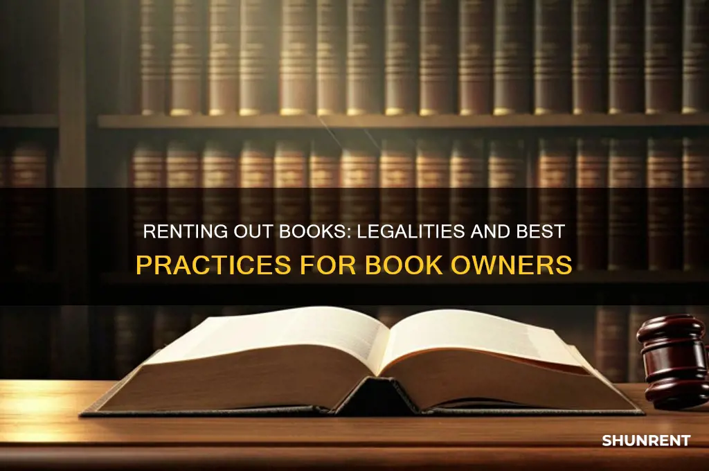 is it legal to rent out books