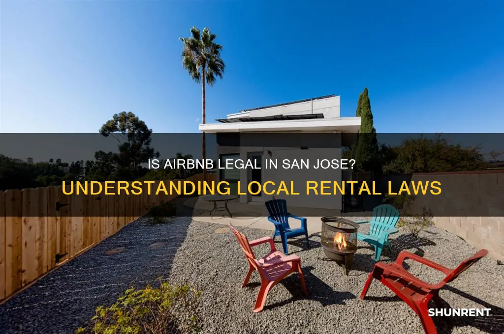 is it legal to rent via airbnb in san jose