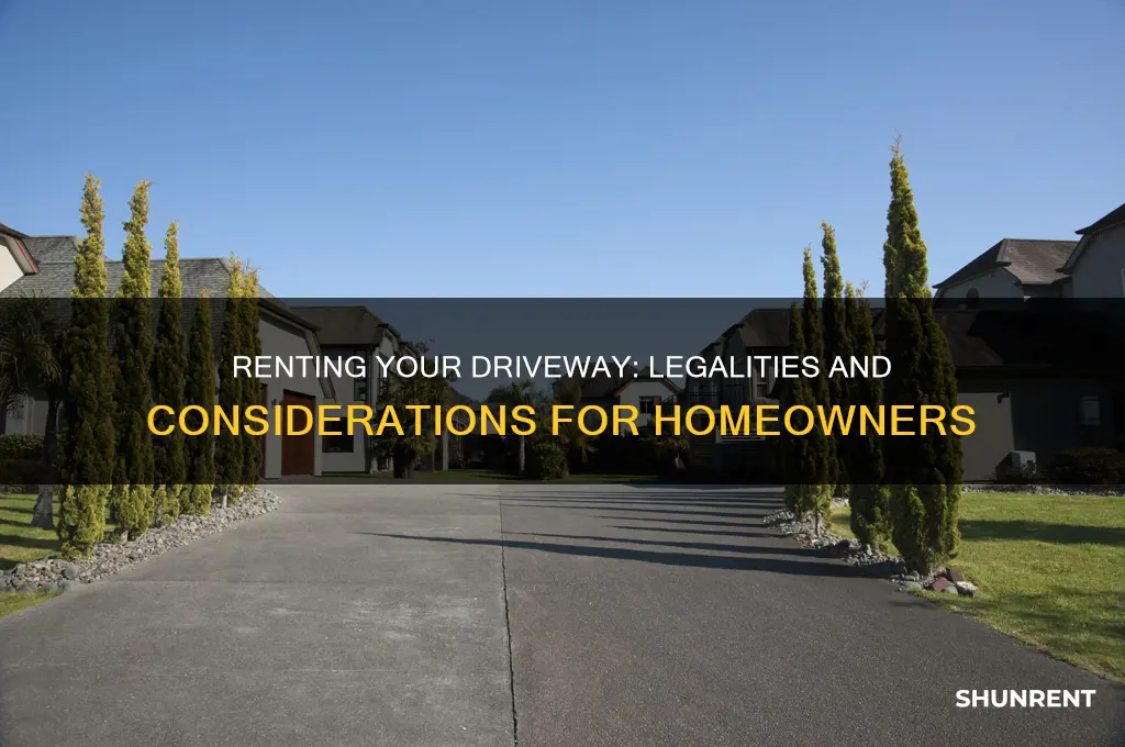 is it legal to rent your driveway