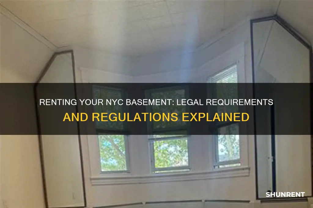 is it legal to rent your ny basemtnt