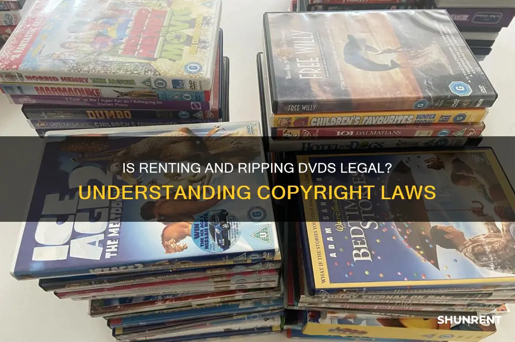 is it legal to rip a dvd that i rented