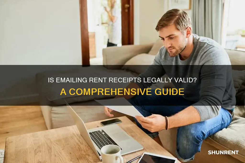 is it legal to send rent receipts by email