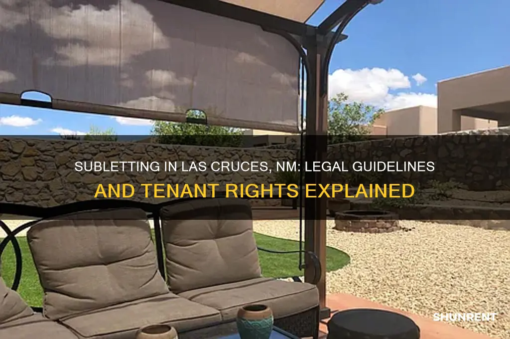 is it legal to sublet rent in las cruces nm