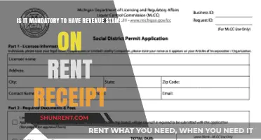 Is a Revenue Stamp on Rent Receipts Legally Required?