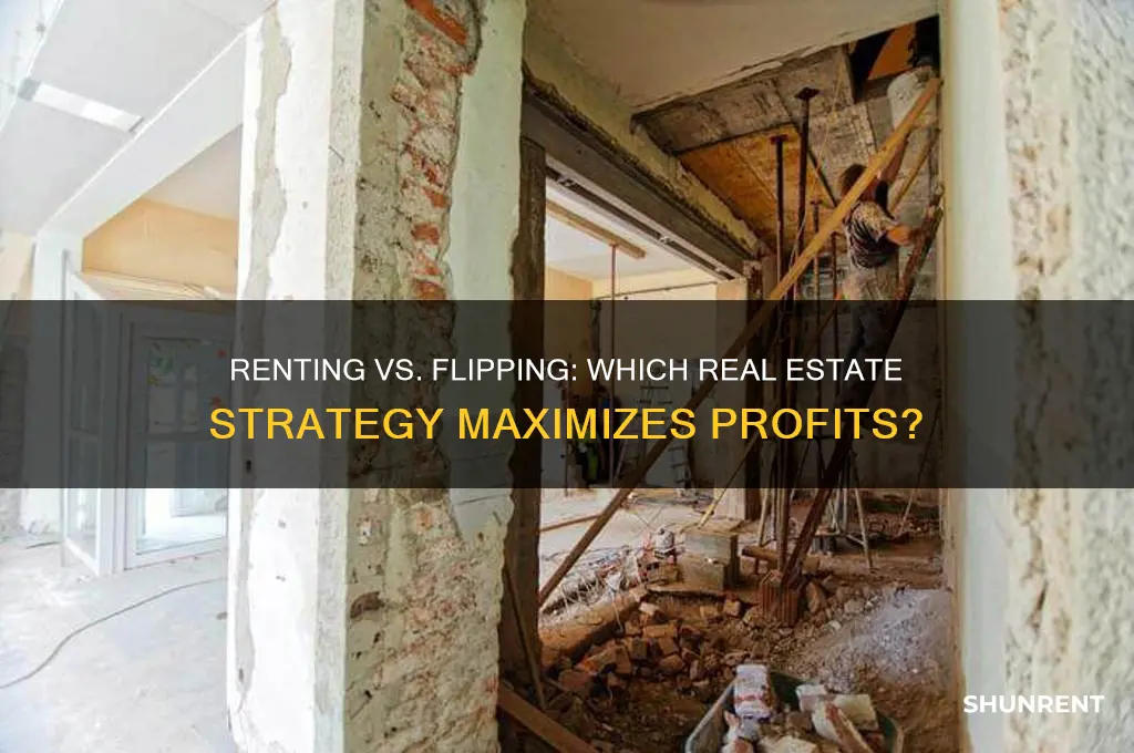is it more profitable to rent or flip