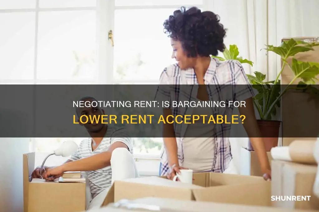 is it ok to bargne for the rent price