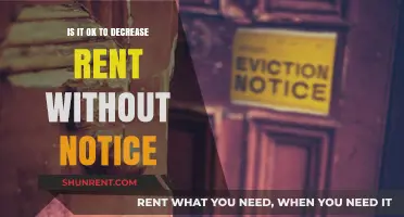 Decreasing Rent Without Notice: Legal, Ethical, or Risky Move?