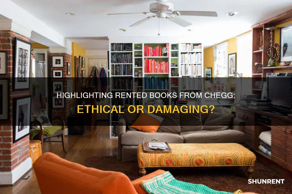 is it ok to highlight rented books from chegg