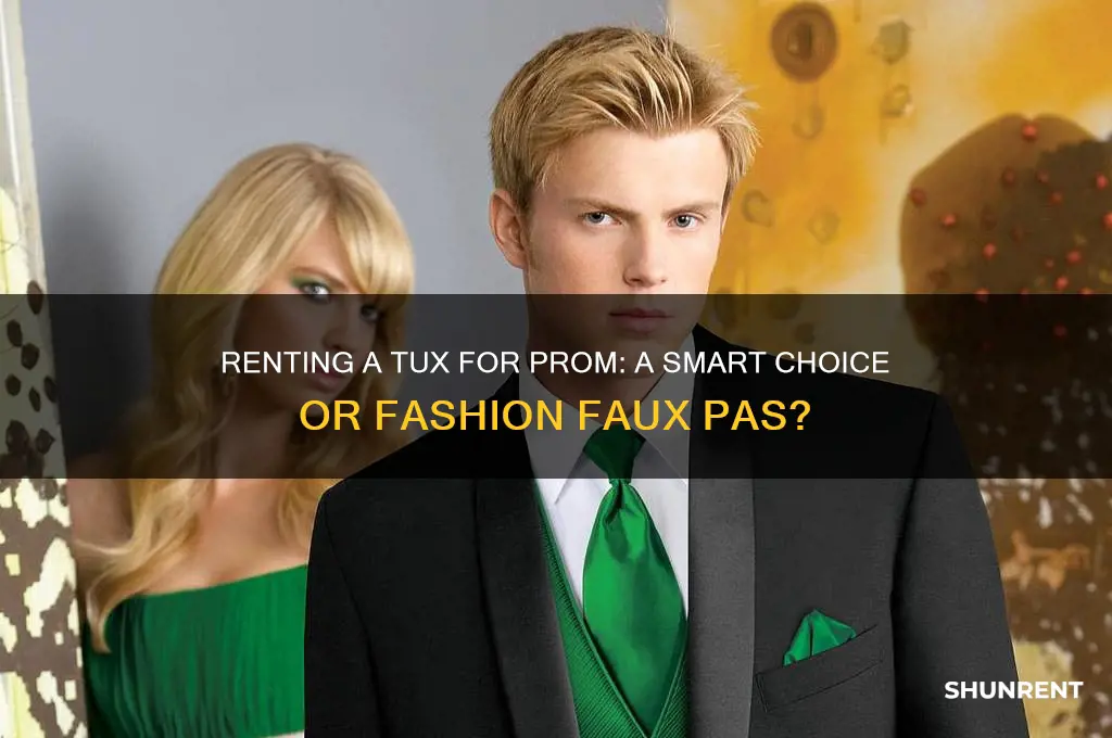 is it ok to rent a tux for prom
