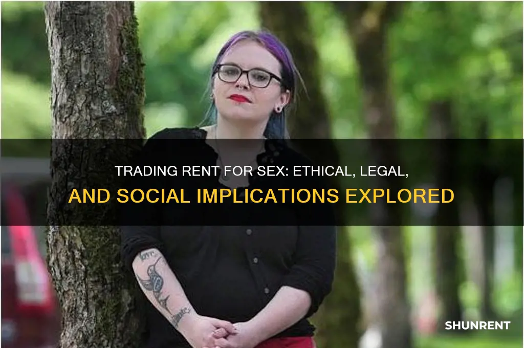 is it ok to trade rent for sex