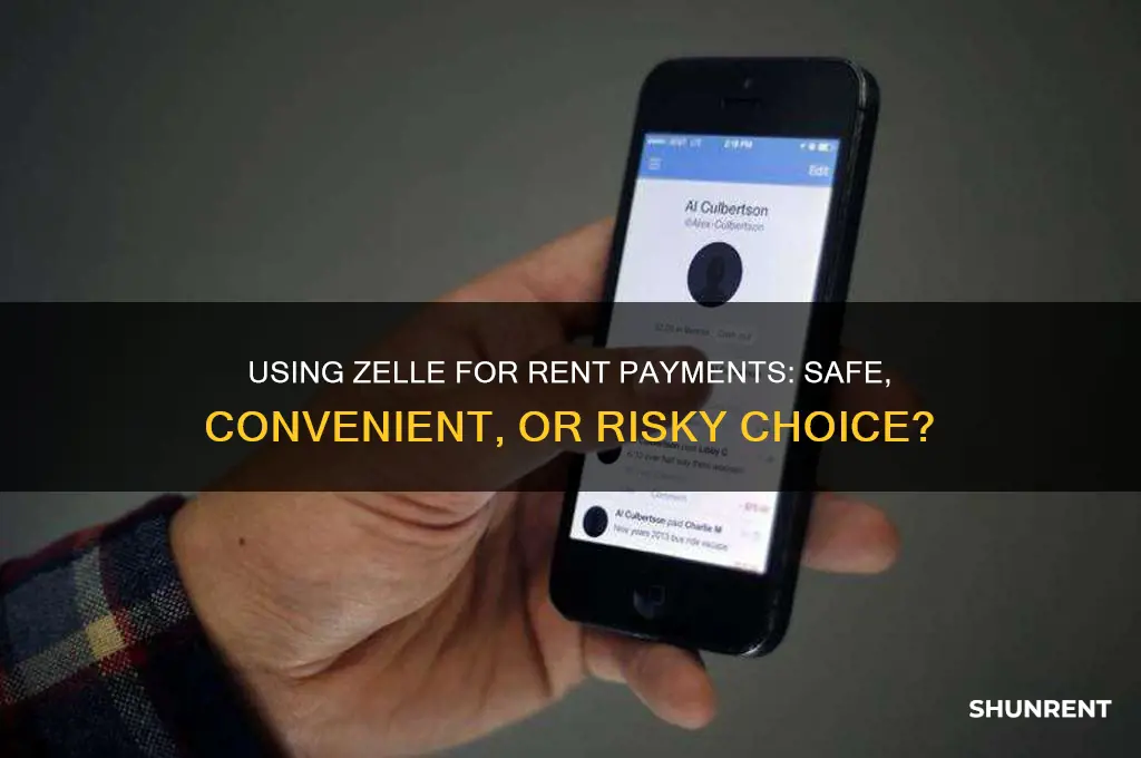 is it ok to use zelle to receive rent paymenbts
