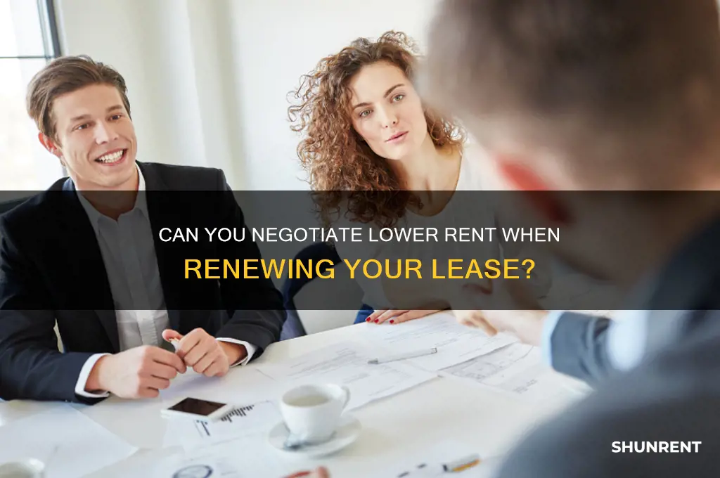 is it possible to lower rent when renewing lease