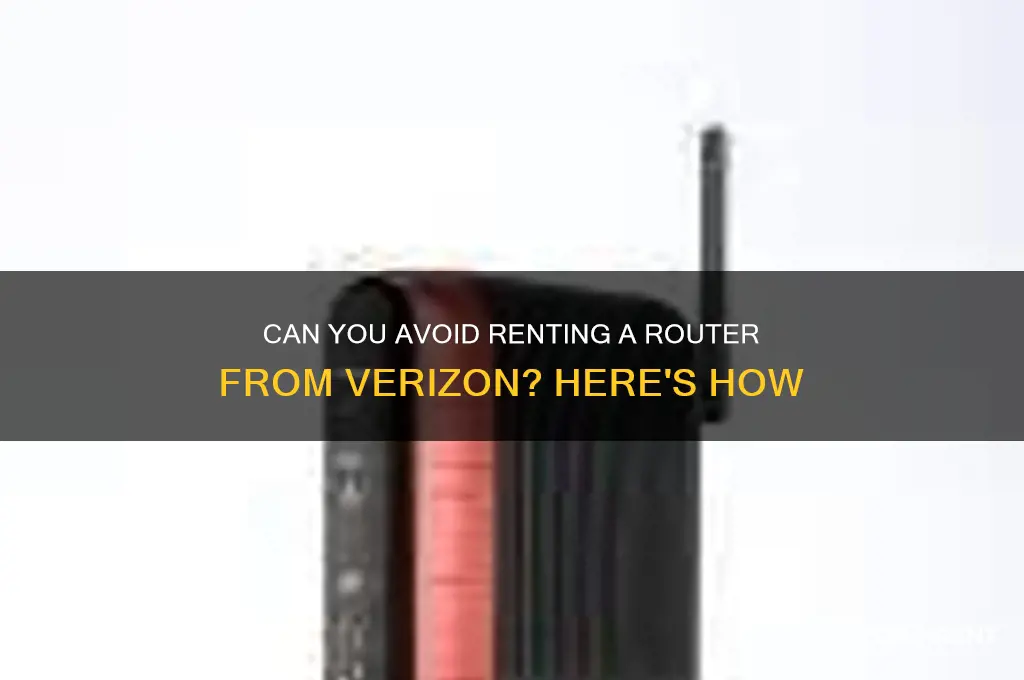 is it possible to not rent router from verizon