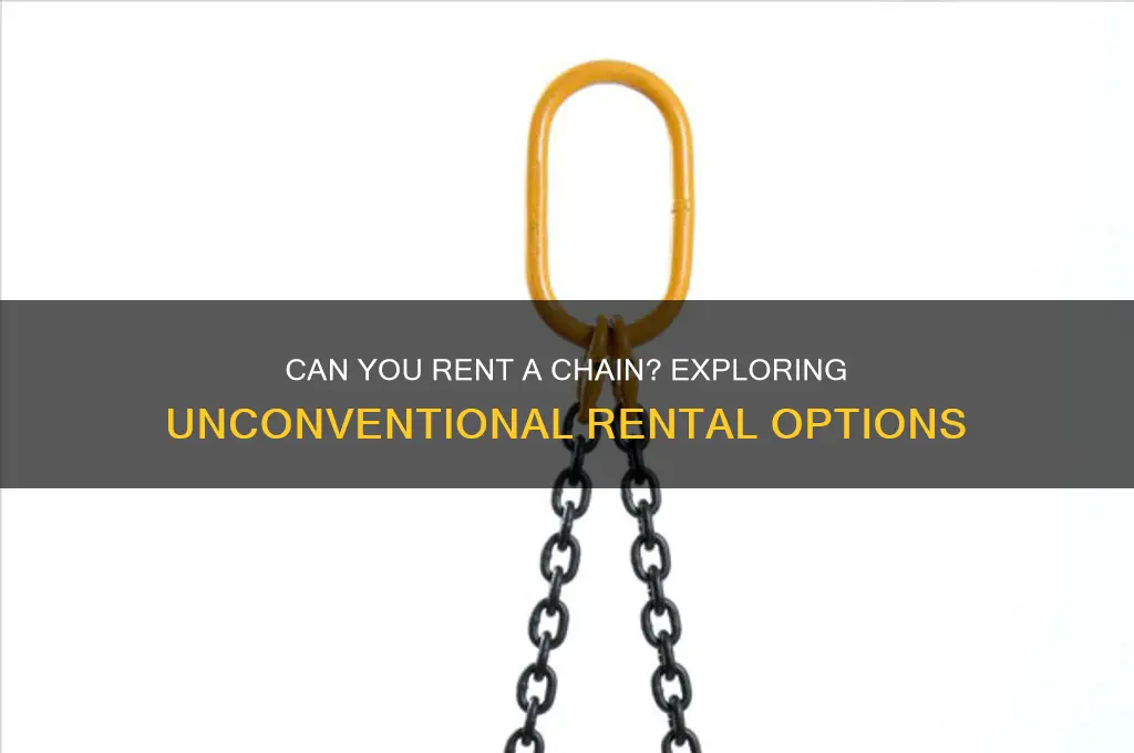 is it possible to rent a chain