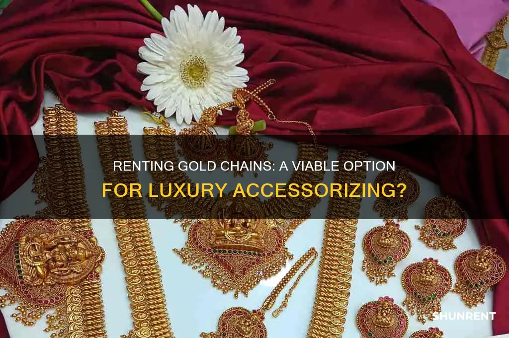 is it possible to rent a gold chain