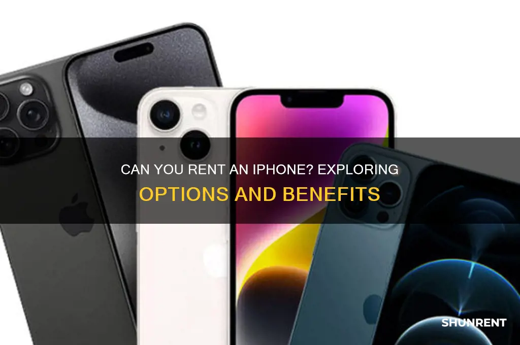 is it possible to rent an iphone