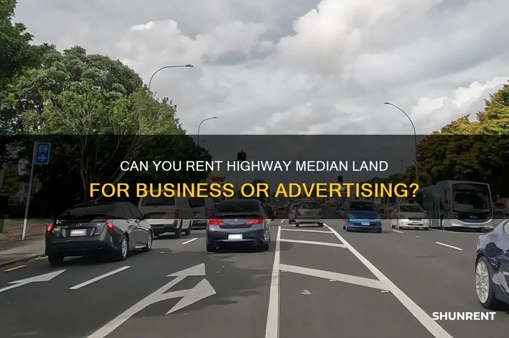 is it possible to rent highwat median land