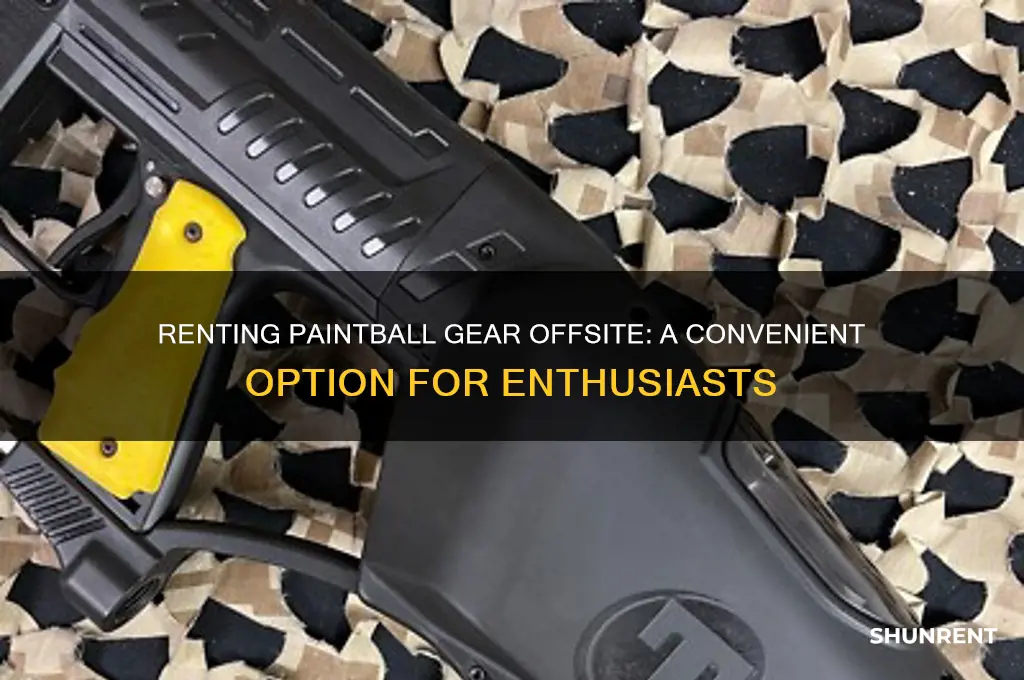 is it possible to rent paintball equipment offsite