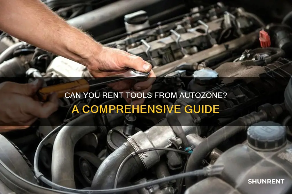 is it possible to rent tools from autozone
