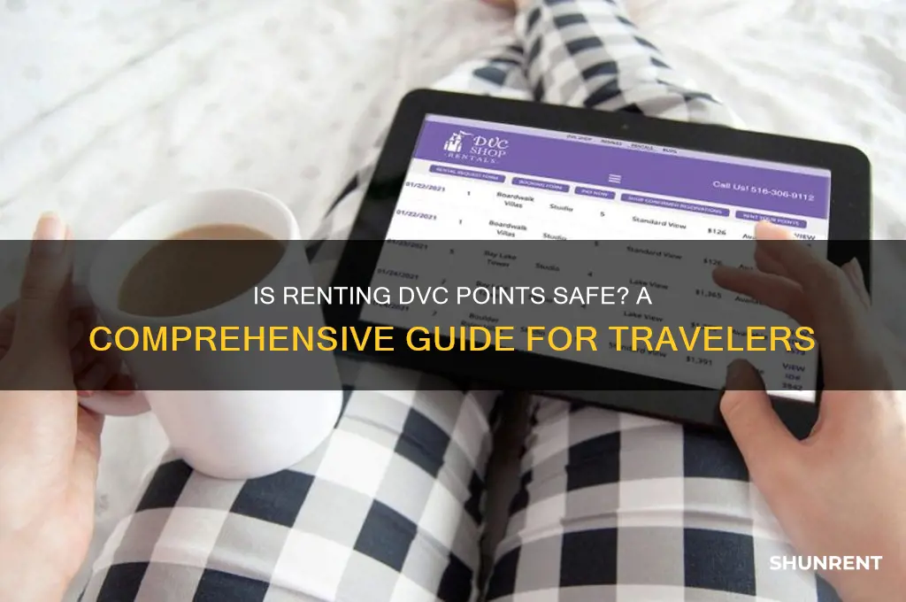 is it safe to rent dvc points