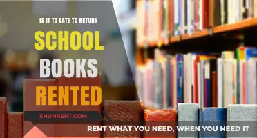 Is It Too Late to Return Rented School Books?