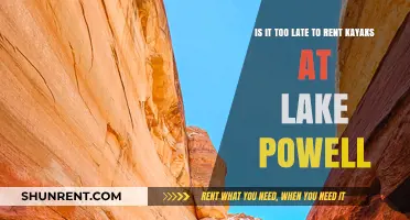 Renting Kayaks at Lake Powell: Is It Too Late to Paddle?