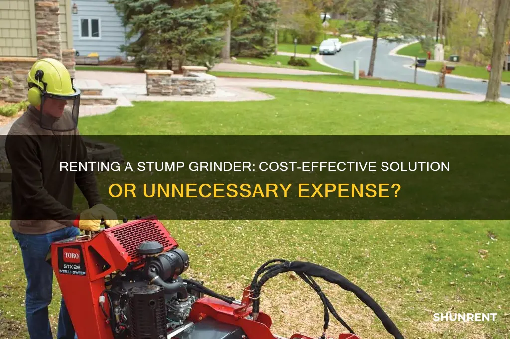 is it worth rent a stump grinder