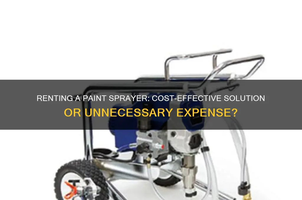 is it worth renting a paint sprayer