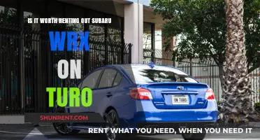 Is Renting Out a Subaru WRX on Turo Profitable?